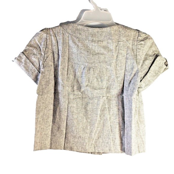 NWOT Forever 21 xxi Woman’s Cropped Blazer Top Gray 100% Cotton Dress Ja… - Picture 2 of 5